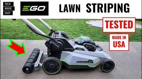 Ego Striping Kit By Big League Lawns Review Plus Demo And Setup Youtube