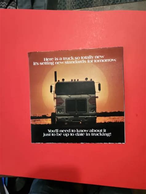 Vintage 1980 White Trucks Brochurefold Out Poster 1283 Picclick