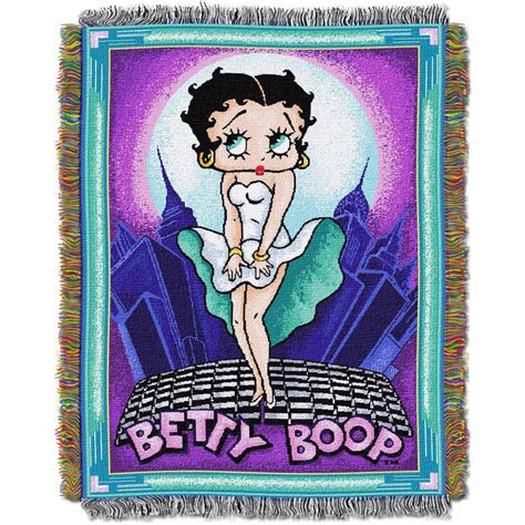 Betty Boop Cool Breeze 48 X 60 Woven Tapestry Throw