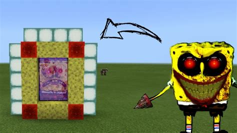 Cara Membuat Portal Spongebobexe Minecraft Youtube