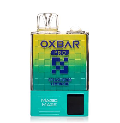 Oxbar Magic Maze Pro Disposable 10000pf Splash Bros Lemonade Box Of 5 Empire Smoke Distributors