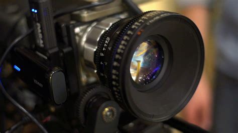 Video Lens Of Professional Digital Video Camera Close Up Of Digital