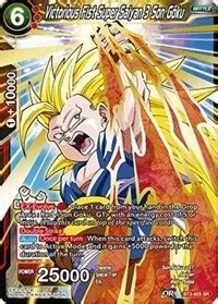Contents 1 booster pack contains 12 cards each. Victorious Fist Super Saiyan 3 Son Goku - BT3-003 - SR ...
