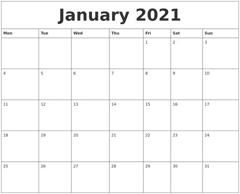 Jan 2021 Calendar Clip Art Calendar Sep 2021