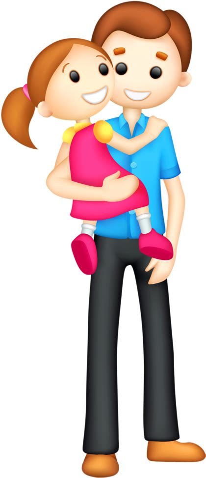 Download Fathers Day Papa E Hija Dibujo A Color Png Image With No