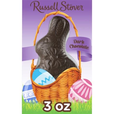 Russell Stover Easter Solid Dark Chocolate Easter Bunny 3 Oz Kroger