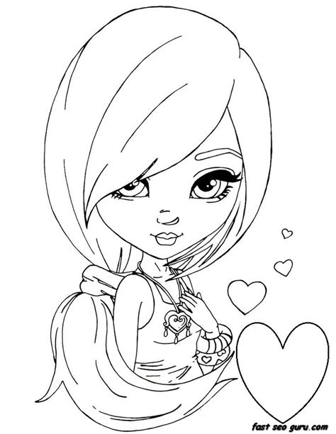 Coloring Pages For Girls Best Coloring Pages For Kids Coloring Now