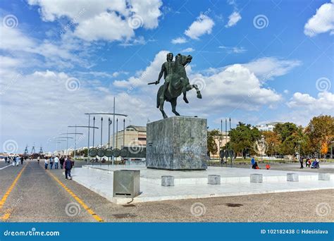 Thessaloniki Greece September 30 2017 Alexander The Great Monument