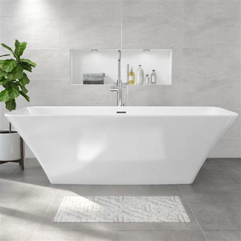 Grade A1 Freestanding Double Ended Solid Surface Bath 1800 X 800mm