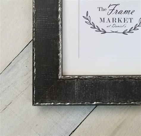 This video demonstrates the steps to build a picture frame for a painting on canvas. Hollywood Glam Charcoal Wood Picture Frame with White Mat ...