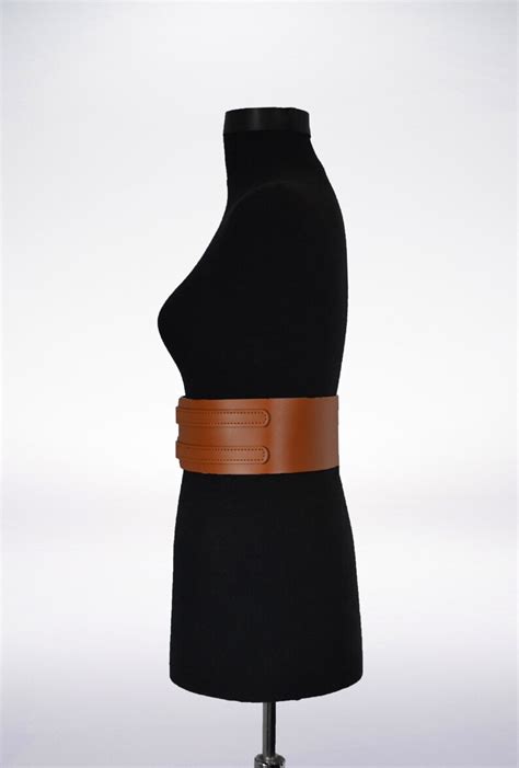 Wide Leather Belt Underbust Corset Belt Brown Bodice Leather Etsy