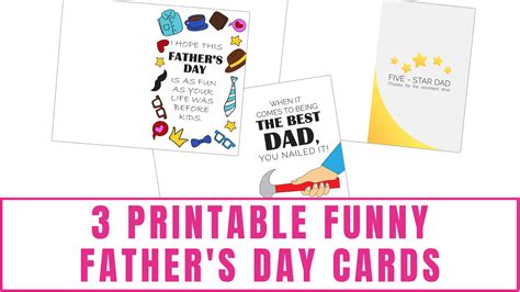 Printable Funny Father S Day Cards Freebie Finding Mom