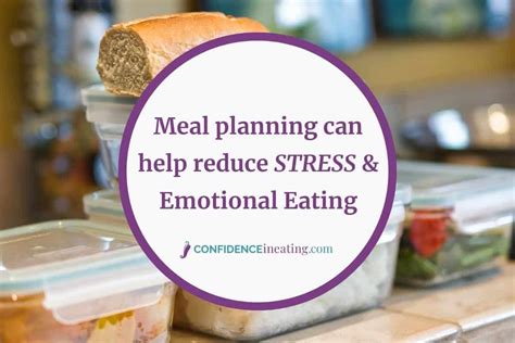 Top 5 Benefits Of Meal Planning Confidence In Eating
