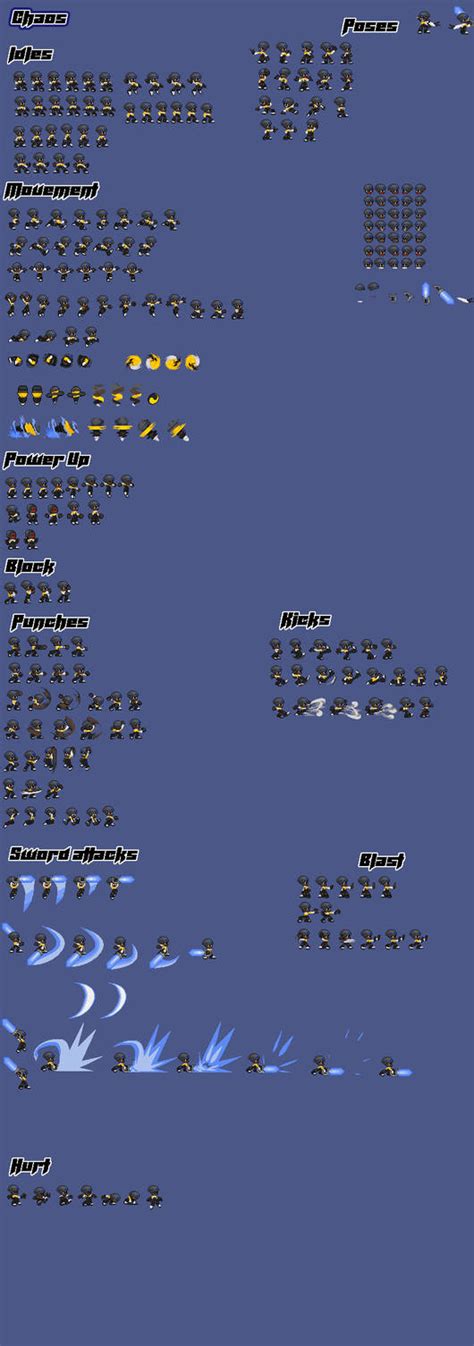 Chaos Sprite Sheet Out Dated By Chaoticprince7 On Deviantart