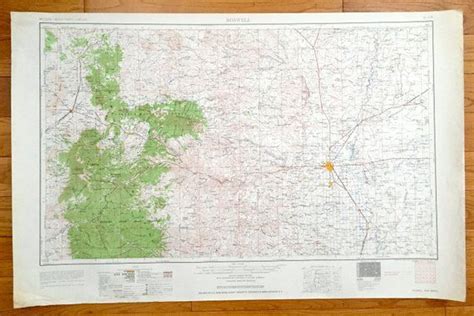 Antique Roswell New Mexico 1961 Us Geological Survey Topographic Map