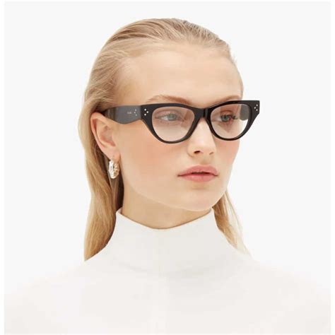 Celine Eyewear Brampton Celine Black Cat Eye Glasses Cl50040
