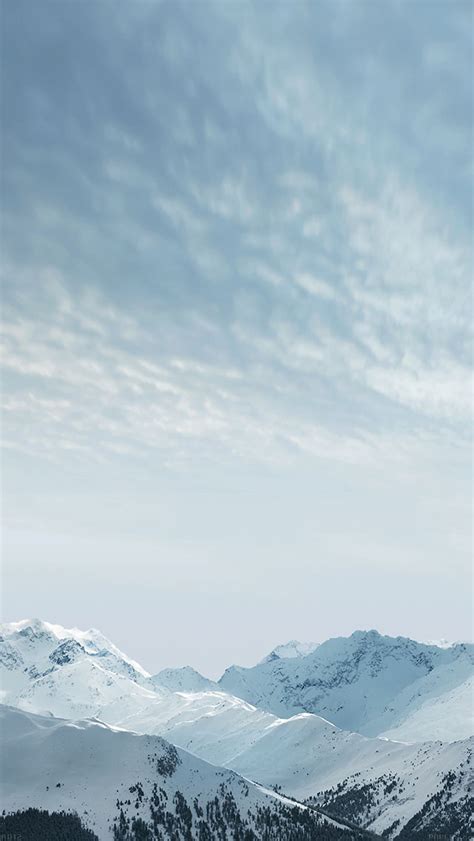 Freeios7 Ad12 Wallpaper Snow Mountain Ios8 Iphone6 Plus Official Blue