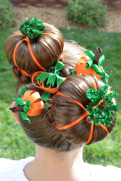 Princess Piggies Halloween Hairdos Pumpkin Patch