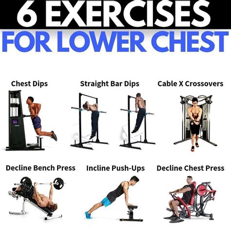 6 Exercises For Lower Chest Lower Chest Workout Chest Workouts