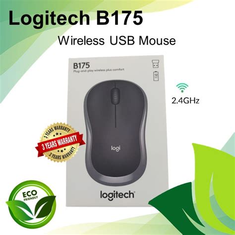 Logitech B175 Wireless Usb Optical Mouse Shopee Malaysia