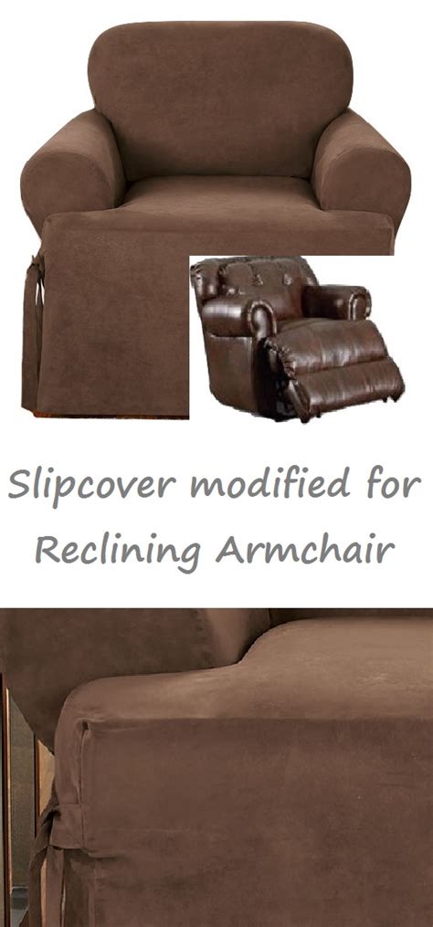 You can get covers for sectionals, chairs, recliners, and even dining chairs, giving your furniture a whole new look for less. Reclining CHAIR Slipcover T Cushion Suede Chocolate Sure ...