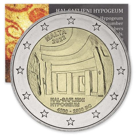 Euro Moneta Malta Hal Saflieni Hypogeum Unesco Bu