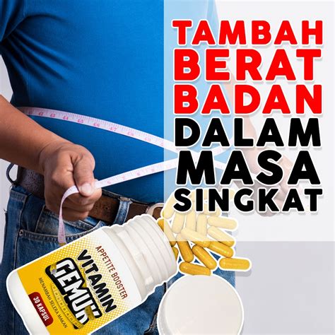 Weight Gainer Tambah Berat Badan Original Weight Gain Vitamin Ubat Gemuk Mass Up Shopee Malaysia