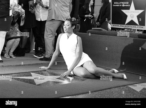Jennifer Hudson As She Receives A Star On The Hollywood Walk Of Fame In