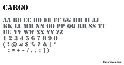 Cargo Font Download For Free Online