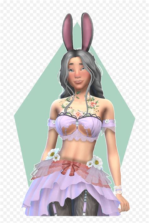 Guardians Of The Lunar Rabbit The Sims Sims Loverslab Midriff Png Sims No Wrench Icon