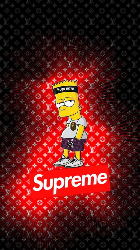 Bart Simpson Supreme Xxtenations Wallpaper Wallpaper Hd New B62 Hot