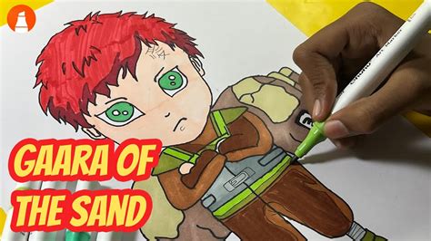 How To Draw Gaara 🦝 From Naruto Step By Step Andy Art Hub Youtube