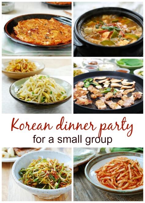 Korean Dinner Party Menu Ideas Korean Bapsang
