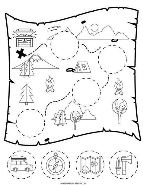 Preschool Treasure Map Printable