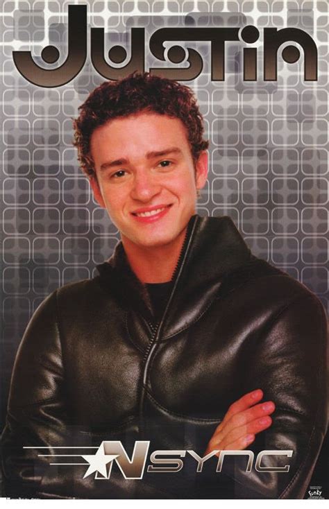 Nsync N Sync Justin Timberlake Leather 2000 Rare Music Poster
