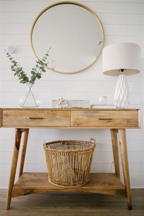 But in this case, we're going to talk bay window curtain rods designs choices. Foyer decor with mid-century modern console table ...