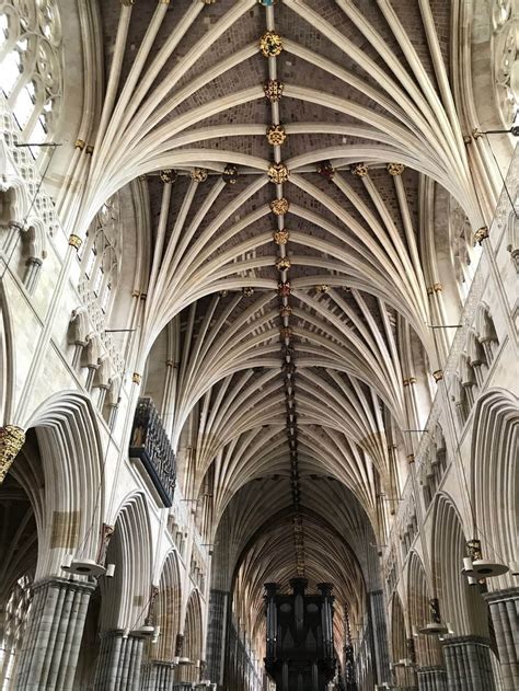 Vaulted Ceiling At Exeter Cathedral Exeter Cathedral Gothic