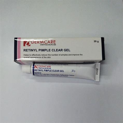 100 Authentic Dermcare Dermaceuticals Retinyl Pimple Clear Gel 20g