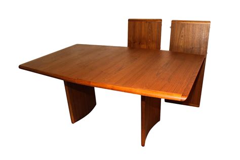 Danish Modern Teak Expandable Dining Table Chairish