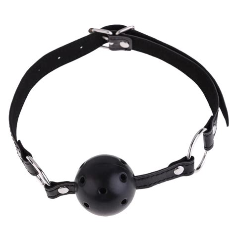 Adult Mouth Ball Gag Harness Bondage Restraints Toy Adjustable Black Buy Adult Mouth Ball Gag