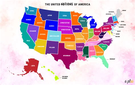 Color Coded Map Of Usa Kinderzimmer 2018