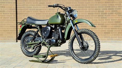 The Husqvarna Model 258 Military A Motorcycle With Built In Skis