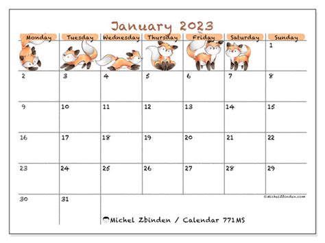 January 2023 Printable Calendars Michel Zbinden Au 30500 Hot Sex Picture