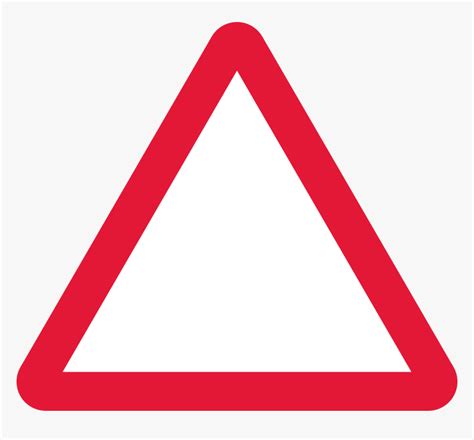 White Triangle Traffic Sign