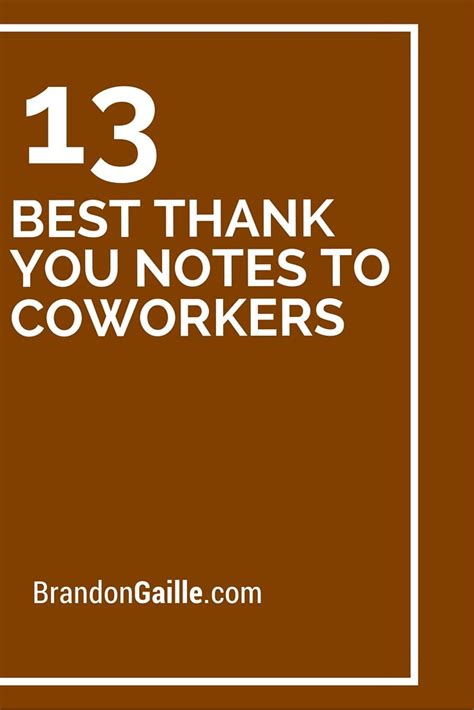 Check out our gifts from coworkers selection for the very best in unique or custom, handmade pieces from our shops. 13 Best Thank You Notes to Coworkers | Messages | Thank ...