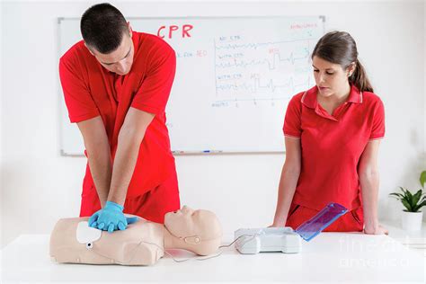 Cardiopulmonary Resuscitation Training Photograph By Microgen Images