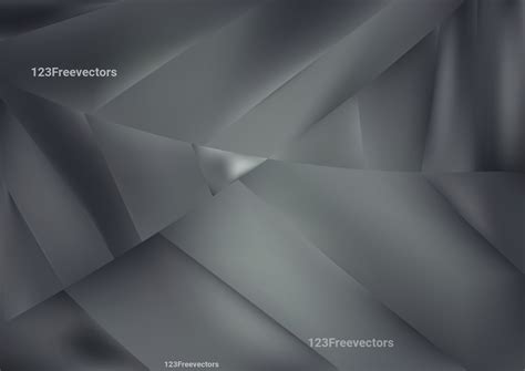 Dark Grey Geometric Abstract Background Vector Art