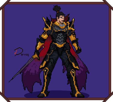 Samurai Warriors Pixel Art Oda Nobunaga By Darvogduck On