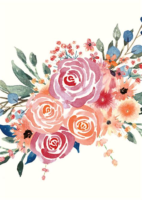 Watercolor Florals For Graphic Design Every Tuesday
