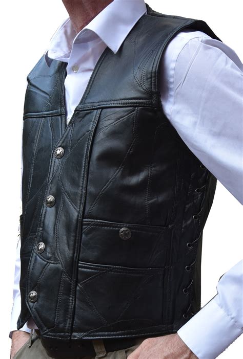 Garrison Grip Ccw Genuine Buffalo Leather Concealed Carry Vest Medium